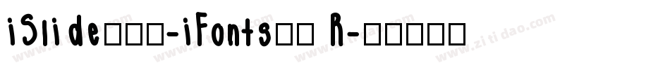 iSlide云犹体-iFonts联名 R字体转换